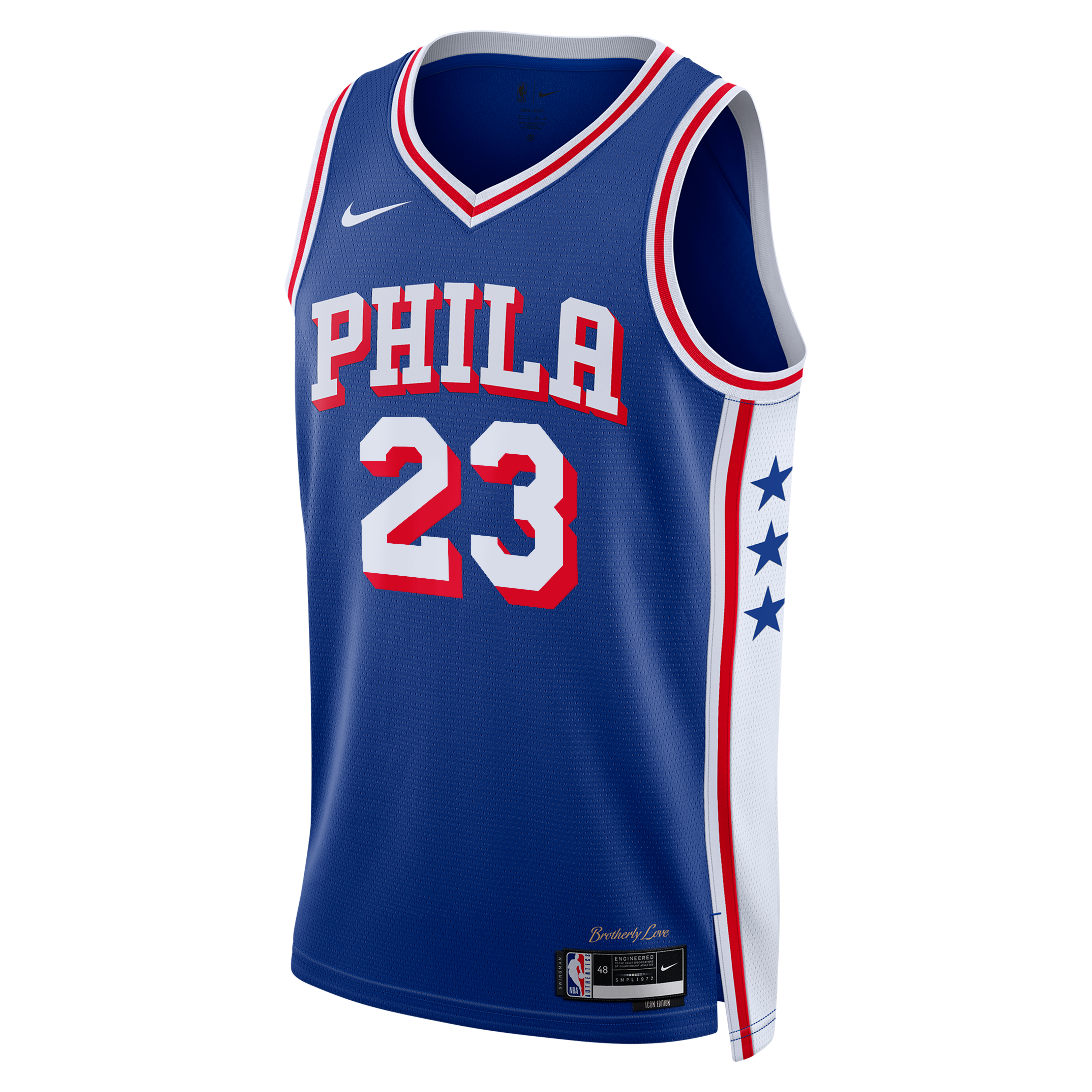 Youth Nike LeBron James Royal Philadelphia 76ers Swingman Jersey - Icon Edition