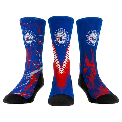  Philadelphia 76ers Rock Em Youth Three-Pack Crew Socks Set - 