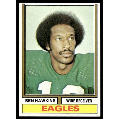 1974 Topps Parker Brothers Pro Draft #21 Ben Hawkins *