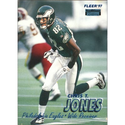 1997 Fleer Tiffany Blue #302 Chris T. Jones
