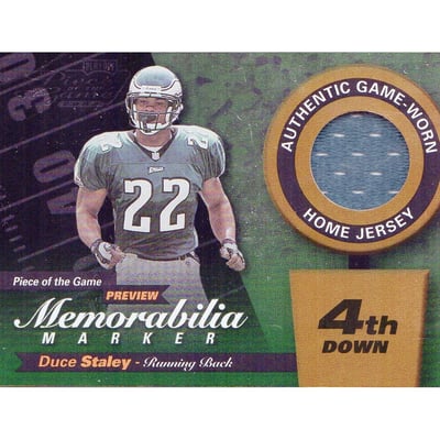 2000 Leaf Limited Piece of the Game Previews #DS22G Duce Staley