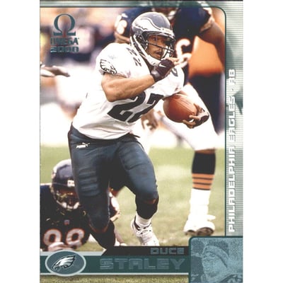 2000 Pacific Omega Platinum Blue #106 Duce Staley