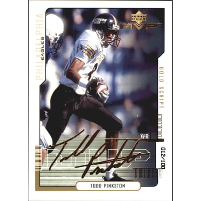 2000 Upper Deck MVP Gold Script #213 Todd Pinkston