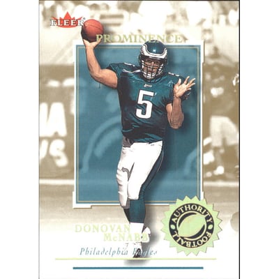 2001 Fleer Authority Prominence 125 #23 Donovan McNabb