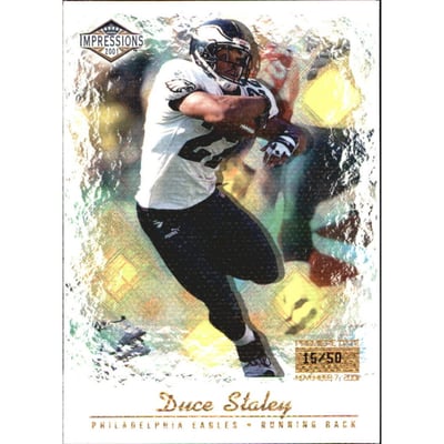 2001 Pacific Impressions Premiere Date #105 Duce Staley