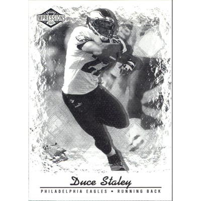 2001 Pacific Impressions Shadow #105 Duce Staley