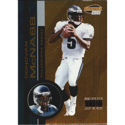 2001 Pacific Invincible Premiere Date #184 Donovan McNabb