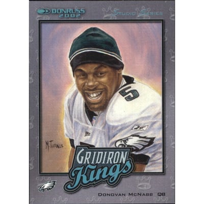 2002 Donruss Gridiron Kings Studio Inserts #GK12 Donovan McNabb