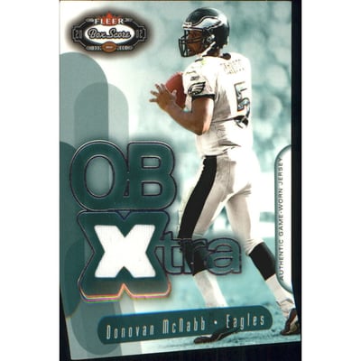 2002 Fleer Box Score QBXtra Jerseys #8 Donovan McNabb