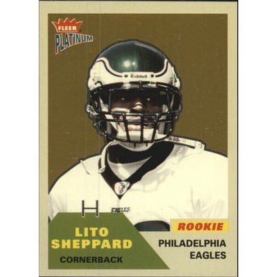 2002 Fleer Platinum Finish #231 Lito Sheppard