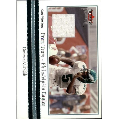 2002 Fleer Premium Prem Team Jerseys #15 Donovan McNabb