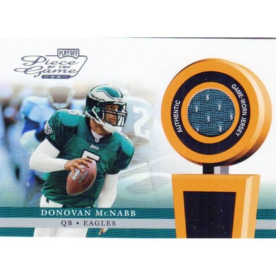 2002 Playoff Piece of the Game Materials #16J Donovan McNabb JSY