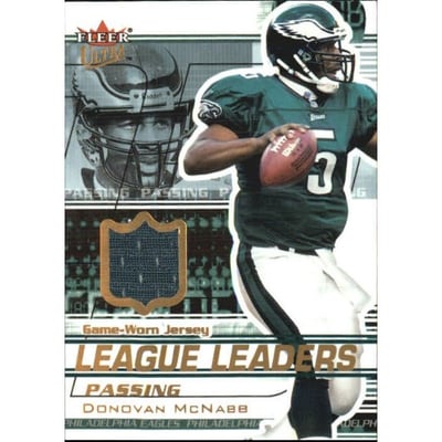 2002 Ultra League Leaders Memorabilia #10 Donovan McNabb
