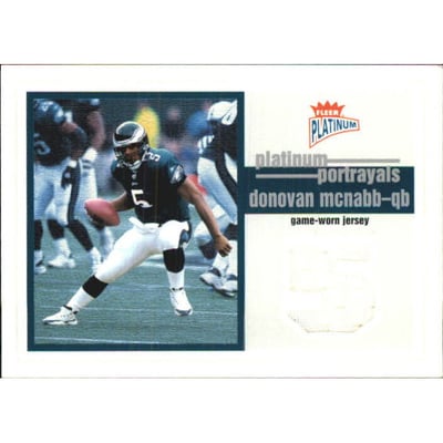 2003 Fleer Platinum Portrayals Jerseys #PPDM Donovan McNabb