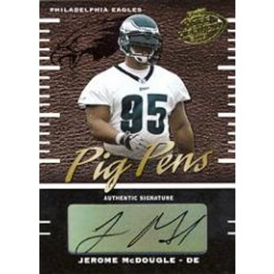 2003 Playoff Hogg Heaven Pig Pens Autographs #PP45 Jerome McDougle/250