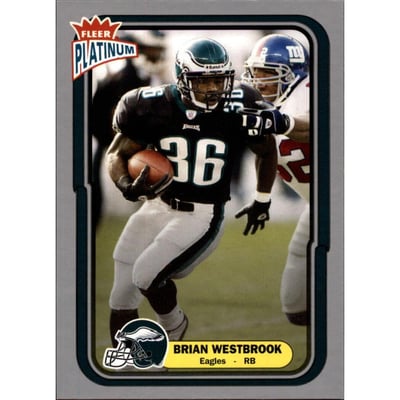 2004 Fleer Platinum Finish #14 Brian Westbrook