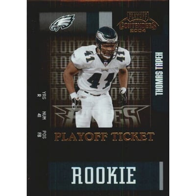 2004 Playoff Contenders Playoff Ticket #187 Thomas Tapeh