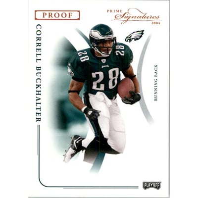 2004 Playoff Prime Signatures Bronze Proofs #77 Correll Buckhalter