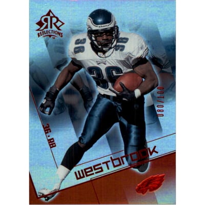 2004 Reflections Red #75 Brian Westbrook