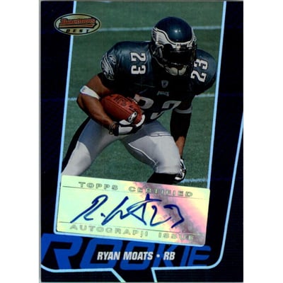 2005 Bowman's Best Blue #115AU Ryan Moats AU