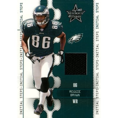 2005 Leaf Rookies and Stars Initial Steps Shoe #IS20 Reggie Brown