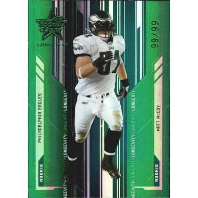 2005 Leaf Rookies and Stars Longevity Emerald #127 Matt McCoy