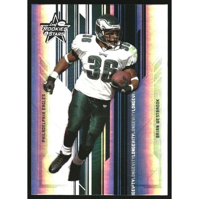 2005 Leaf Rookies and Stars Longevity Holofoil Parallel #72 Brian Westbrook