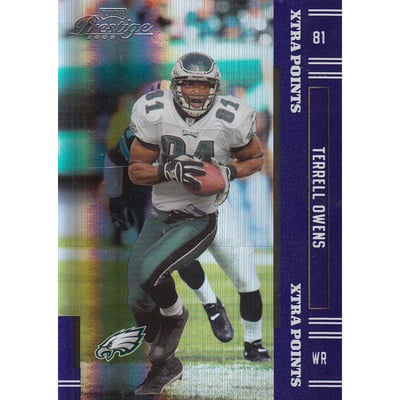 2005 Playoff Prestige Xtra Points Purple #104 Terrell Owens
