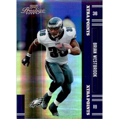 2005 Playoff Prestige Xtra Points Purple #105 Brian Westbrook