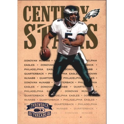 2005 Throwback Threads Century Stars Blue #6 Donovan McNabb