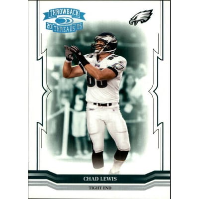 2005 Throwback Threads Platinum Holofoil #109 Chad Lewis