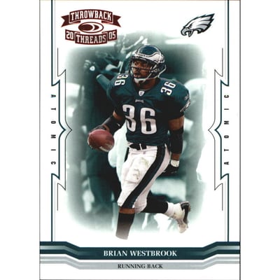 2005 Throwback Threads Red #114 Brian Westbrook