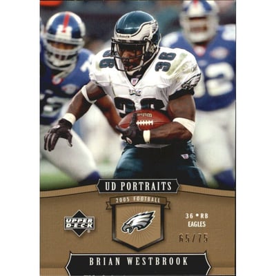 2005 UD Portraits Gold #73 Brian Westbrook