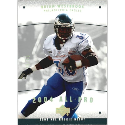 2005 Upper Deck Rookie Debut All-Pros Gold Spectrum #AP8 Brian Westbrook