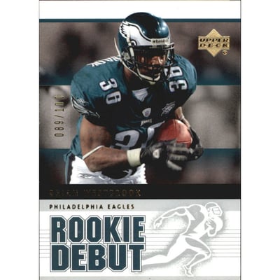 2005 Upper Deck Rookie Debut Gold 100 #75 Brian Westbrook