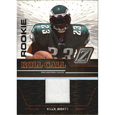 2005 Zenith Rookie Roll Call Jerseys #RC23 Ryan Moats