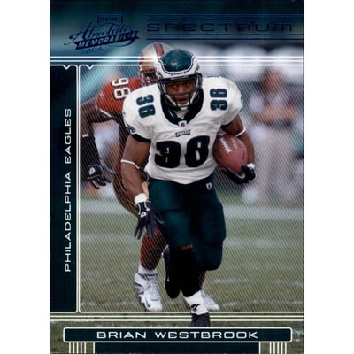 2006 Absolute Memorabilia Spectrum Blue Retail #115 Brian Westbrook