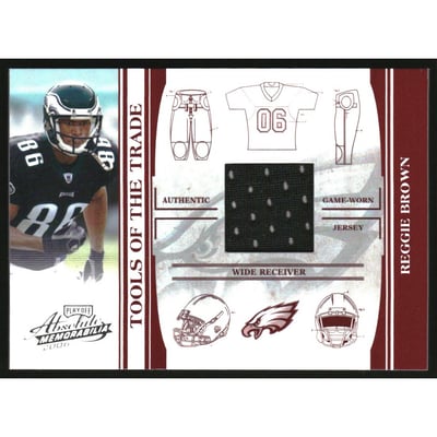 2006 Absolute Memorabilia Tools of the Trade Material Red #TOT111 Reggie Brown