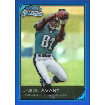 2006 Bowman Chrome Blue Refractors #268 Jason Avant