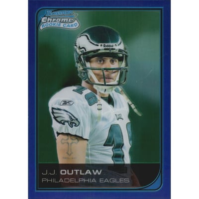 2006 Bowman Chrome Blue Refractors #41 J.J. Outlaw
