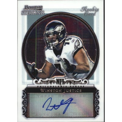 2006 Bowman Sterling #WJ Winston Justice AU RC