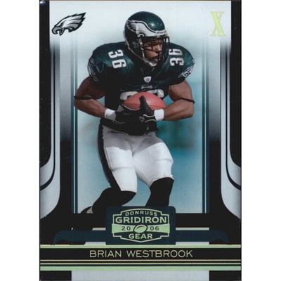 2006 Donruss Gridiron Gear Gold Holofoil X's #77 Brian Westbrook