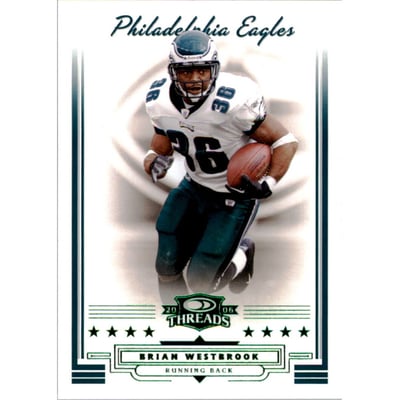 2006 Donruss Threads Retail Green #114 Brian Westbrook