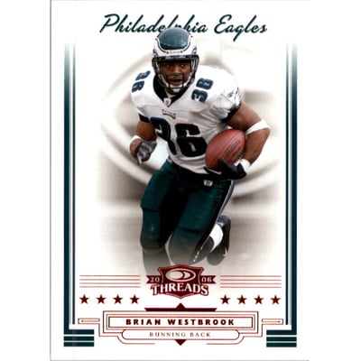 2006 Donruss Threads Retail Red #114 Brian Westbrook
