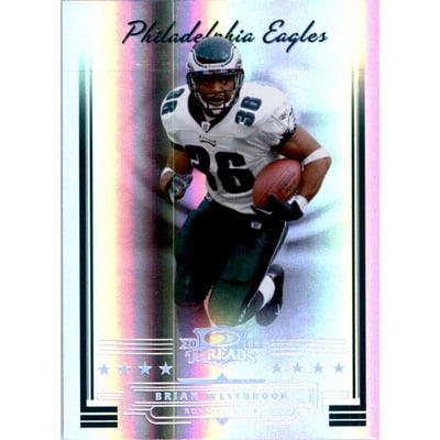 2006 Donruss Threads Silver Holofoil #114 Brian Westbrook
