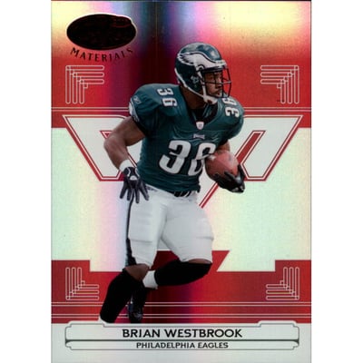 2006 Leaf Certified Materials Mirror Red #108 Brian Westbrook