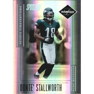 2006 Leaf Limited Silver Spotlight #108 Donte Stallworth