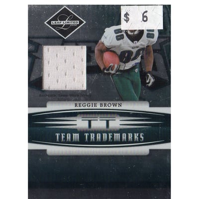 2006 Leaf Limited Team Trademarks Materials #TT31 Reggie Brown