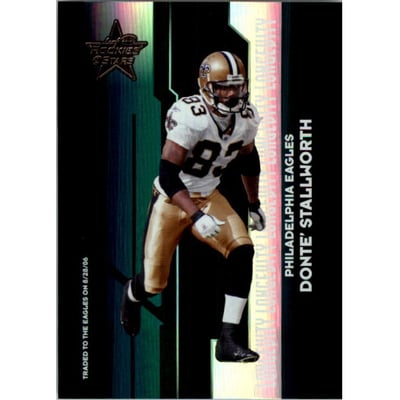 2006 Leaf Rookies and Stars Longevity Black Parallel #67 Donte Stallworth