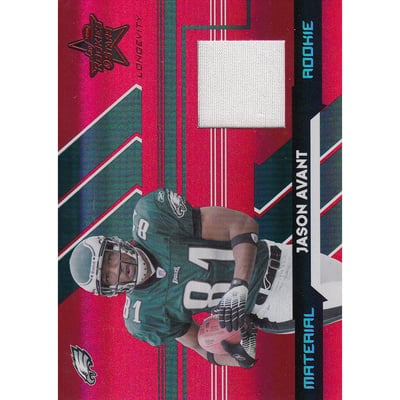 2006 Leaf Rookies and Stars Longevity Target Ruby Parallel #265 Jason Avant JSY